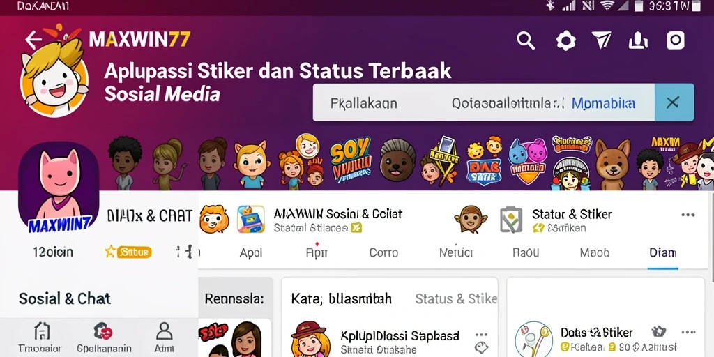 Tampilan antarmuka aplikasi MAXWIN77 yang menarik dan mudah digunakan.