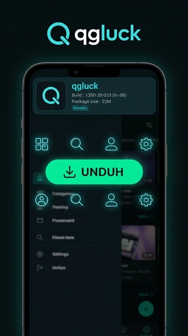 Tampilan halaman APK qgluck
